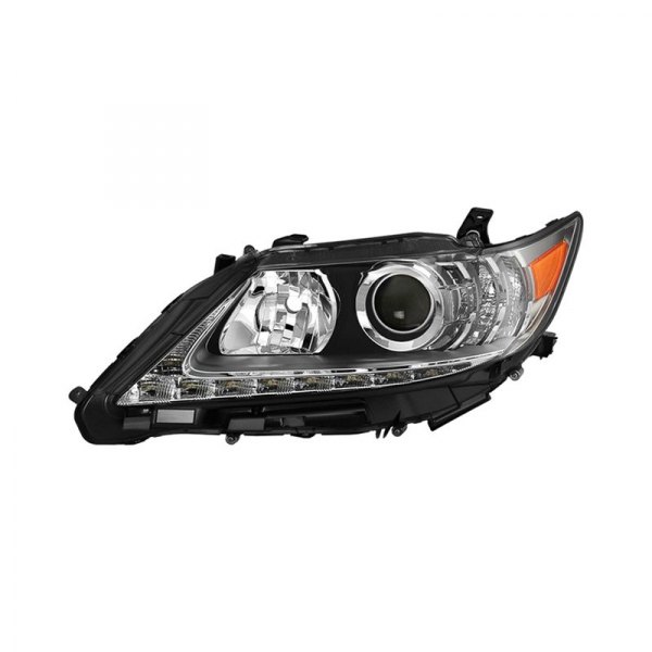 Spyder® - Driver Side Black Factory Style Projector Headlight with LED DRL, Lexus ES