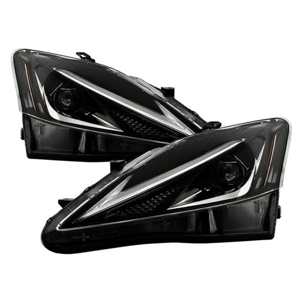 Spyder® - Black Projector LED Headlights with DRL