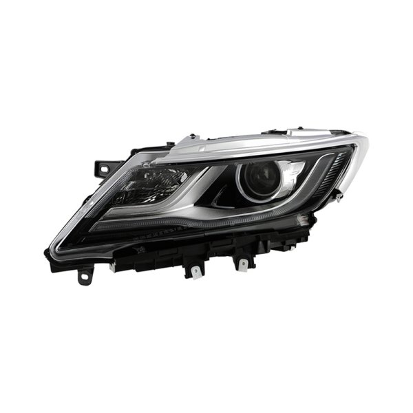 Spyder® - Driver Side Black/Chrome Factory Style Projector Headlight with LED DRL, Lincoln MKC