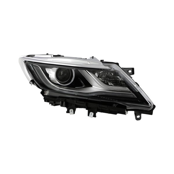 Spyder® - Passenger Side Black/Chrome Factory Style Projector Headlight with LED DRL, Lincoln MKC