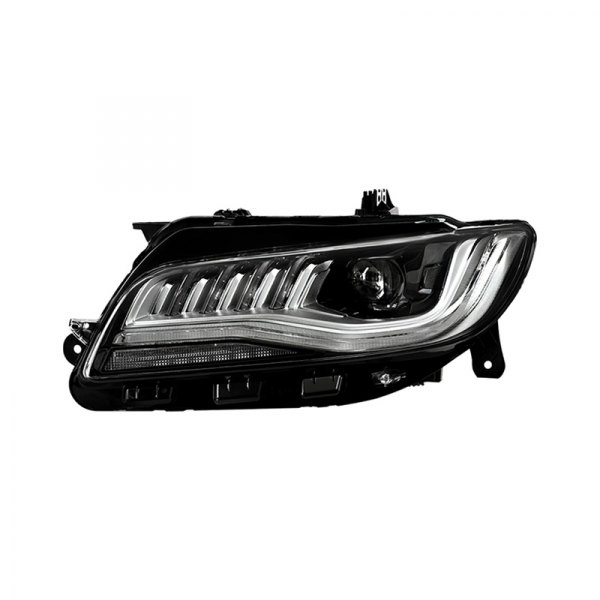 Spyder® - Driver Side Black Factory Style Light Tube Projector LED Headlight, Lincoln MKZ