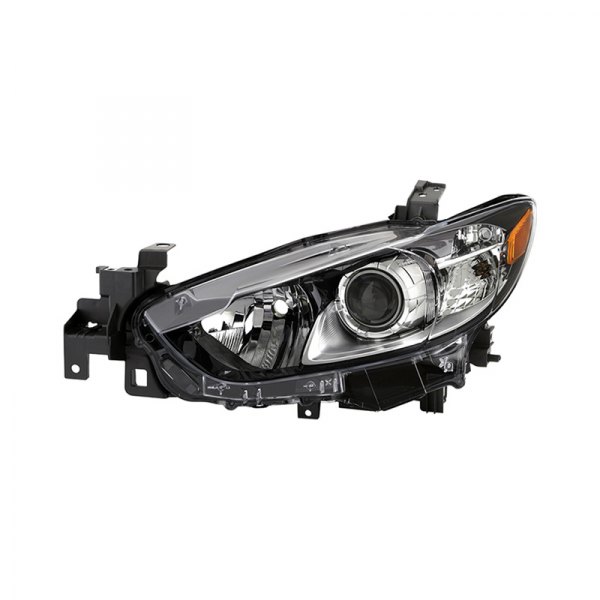 Spyder® - Driver Side Black/Chrome Factory Style Projector Headlight, Mazda 6
