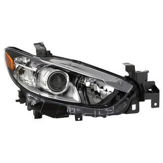 Spyder® - Passenger Side Black/Chrome Factory Style Projector Headlight