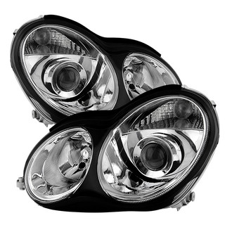 Spyder® - Driver and Passenger Side Chrome Projector Headlights