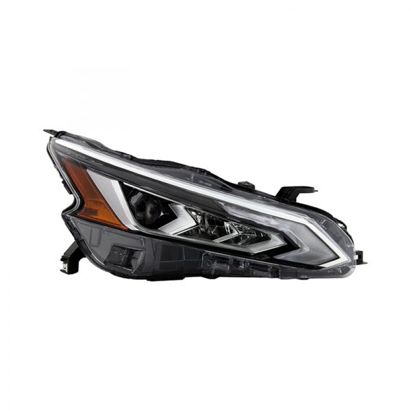 Spyder® - Passenger Side Black Factory Style Projector LED Headlight with DRL, Nissan Altima