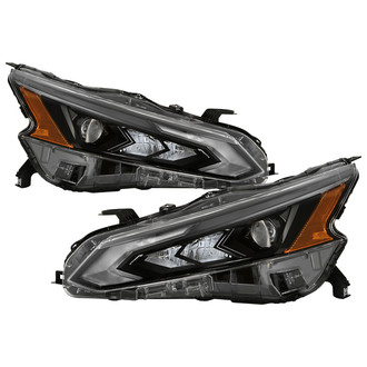 Spyder® - Chrome Factory Style Projector LED Headlights with DRL