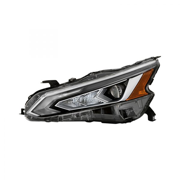 Spyder® - Driver Side Chrome Factory Style Projector LED Headlight with DRL, Nissan Altima