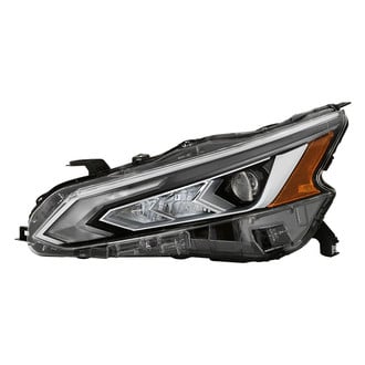 Spyder® - Driver Side Chrome Factory Style Projector LED Headlight with DRL