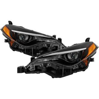 Spyder® - Driver and Passenger Side Black Factory Style Projector LED Headlights