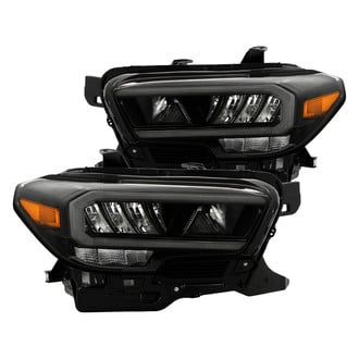 Spyder® - Driver and Passenger Side Black Light Tube LED Headlights