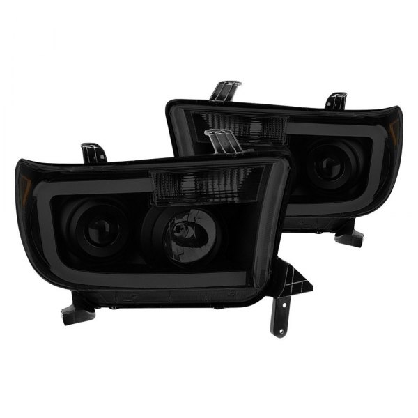 Spyder® - Black/Smoke LED Light Tube Projector Headlights