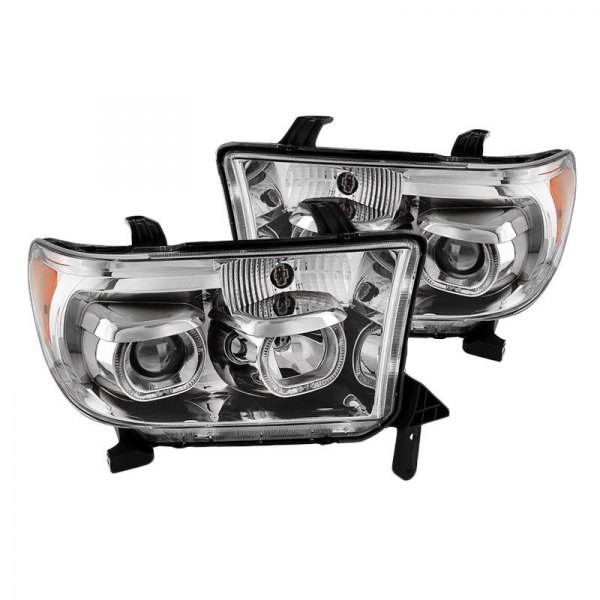 Spyder® - Chrome LED Halo Projector Headlights