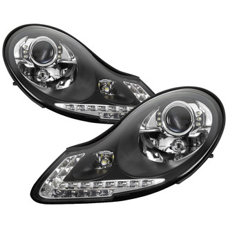 Spyder® - Driver and Passenger Side Black Projector Headlights