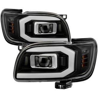 Spyder® - Driver and Passenger Side Black Light Tube LED Headlights
