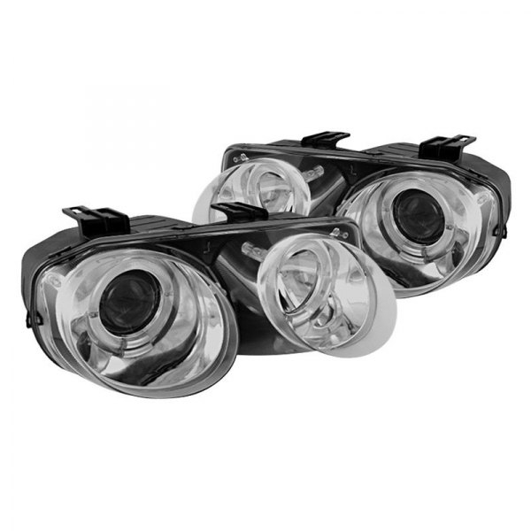 Spyder® - Chrome LED Halo Projector Headlights, Acura Integra