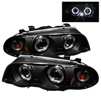 Spyder® - Signature Series Driver and Passenger Side Black LED Halo Projector Headlights