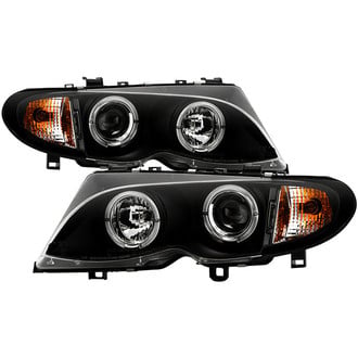 Spyder® - Signature Series Driver and Passenger Side Black LED Halo Projector Headlights