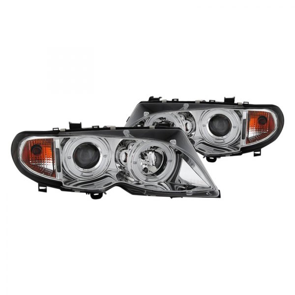 Spyder® - Chrome LED Halo Projector Headlights, BMW 3-Series