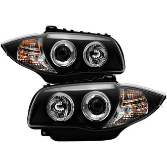 Spyder® - Signature Series Driver and Passenger Side Black LED Halo Projector Headlights