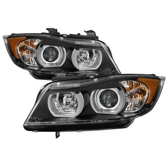 Spyder® - Signature Series Driver and Passenger Side Black LED Light Tube Projector Headlights