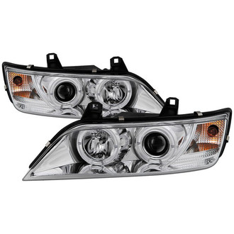 Spyder® - Signature Series Driver and Passenger Side Chrome LED Halo Projector Headlights