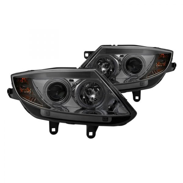 Spyder® - Chrome/Smoke LED Halo Projector Headlights, BMW Z4