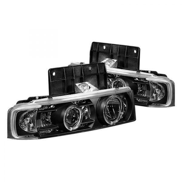 Spyder® - Black LED Halo Projector Headlights