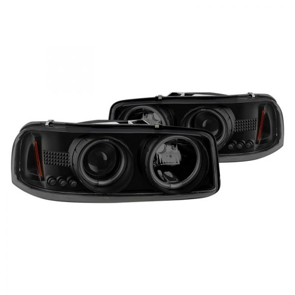 Spyder® - Black/Smoke CCFL Halo Projector Headlights with Parking LEDs
