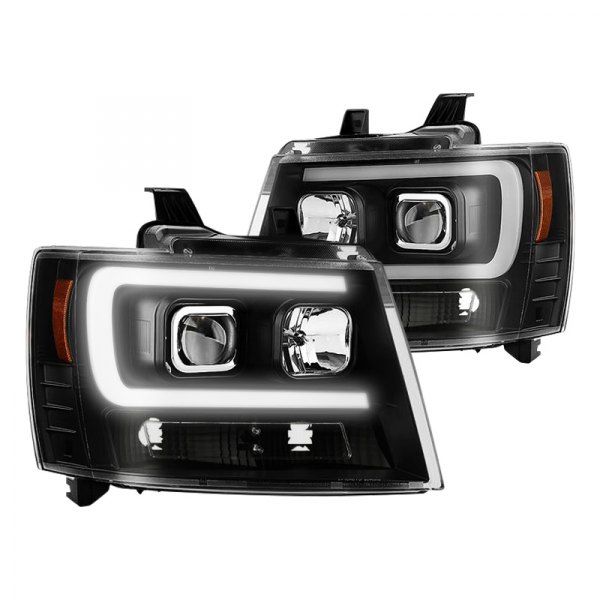 Spyder® - Black LED Light Tube Projector Headlights