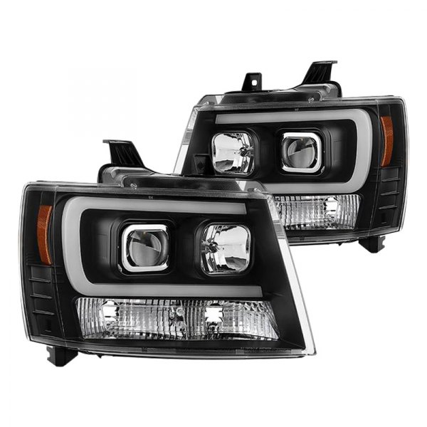 Spyder® - Black Switchback LED Light Tube Projector Headlights