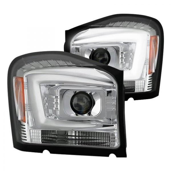 Spyder® - Chrome LED DRL Bar Projector Headlights, Dodge Durango