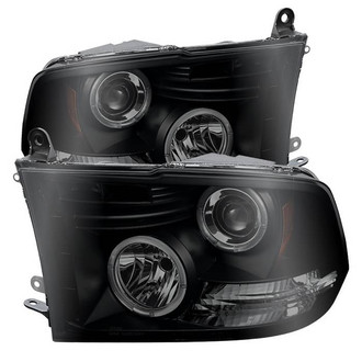 Spyder® - Signature Series Driver and Passenger Side Black/Smoke LED Halo Projector Headlights