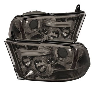 Spyder® - Signature Series Driver and Passenger Side Chrome/Smoke LED Halo Projector Headlights