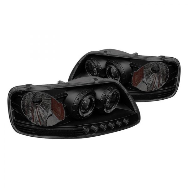 Spyder® - Black/Smoke Halo Projector Headlights with Parking LEDs