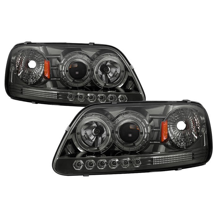 Chrome/Smoke Halo Projector Headlights 