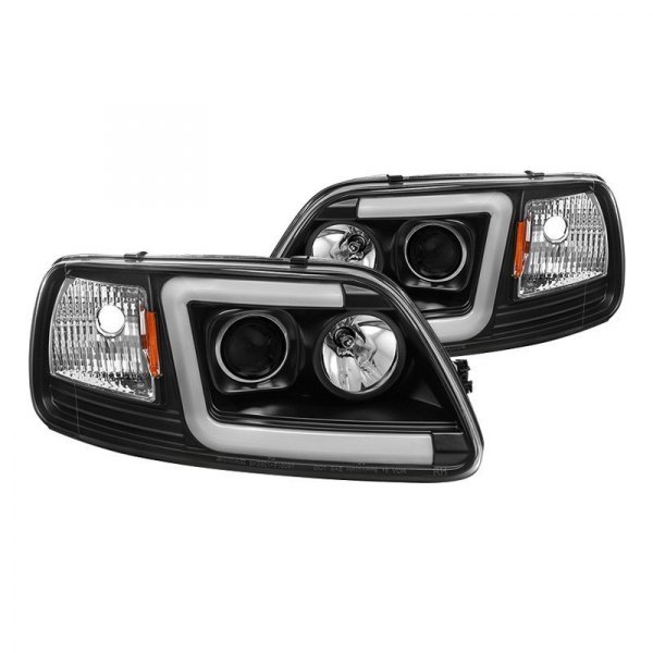 Spyder Ford F 150 01 Black Led Drl Bar Projector Headlights