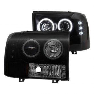 Spyder® - Black/Smoke Halo Projector Headlights with Parking LEDs