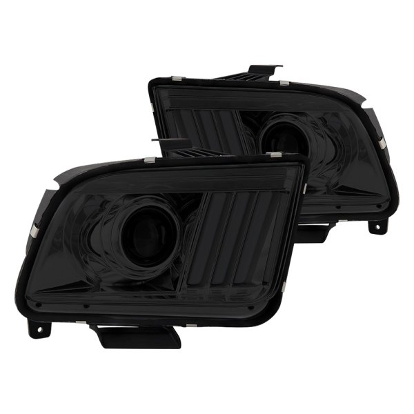 Spyder® - Black LED DRL Bar Projector Headlights, Ford Mustang
