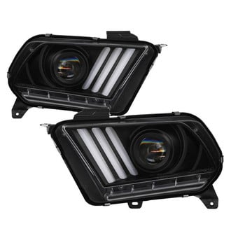 Spyder® - Signature Series Driver and Passenger Side Black Sequential LED DRL Bar Projector Headlights