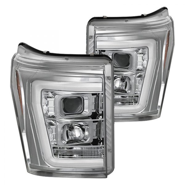 Spyder® - Chrome LED DRL Bar Projector Headlights