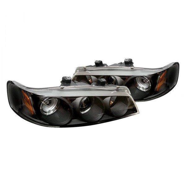 Spyder® - Black LED Halo Projector Headlights, Honda Accord