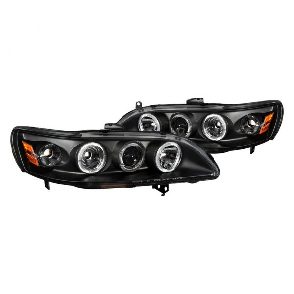 Spyder® - Black LED Halo Projector Headlights, Honda Accord