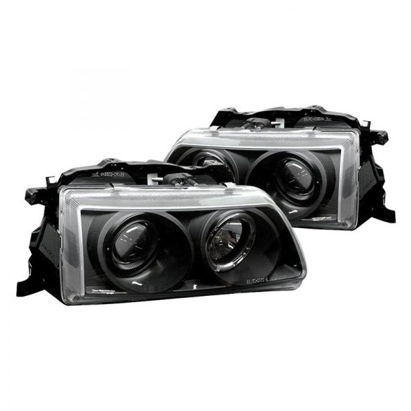 Spyder® - Black LED Halo Projector Headlights