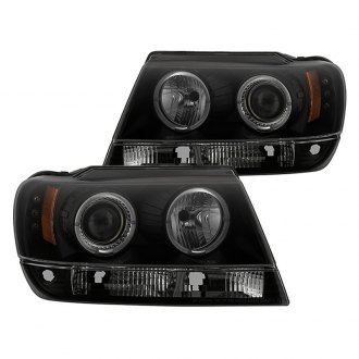 Spyder® - Black/Smoke Halo Projector Headlights with Parking LEDs