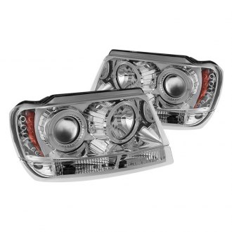 Spyder® - Chrome Halo Projector Headlights with Parking LEDs