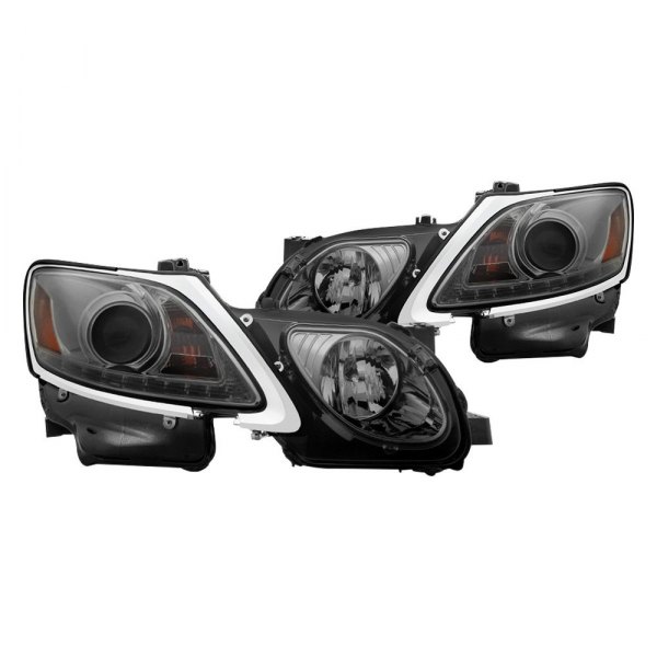Spyder® - Chrome/Smoke Projector Headlights with Parking LEDs, Lexus GS