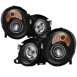 Spyder® - Signature Series Driver and Passenger Side Black LED Halo Projector Headlights