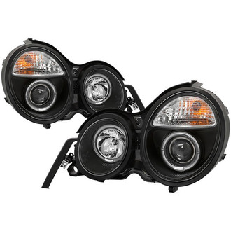 Spyder® - Signature Series Driver and Passenger Side Black LED Halo Projector Headlights