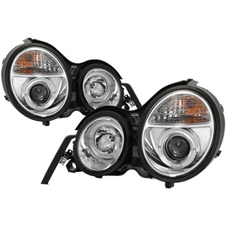 Spyder® - Signature Series Driver and Passenger Side Chrome LED Halo Projector Headlights