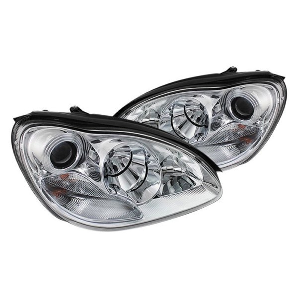 Spyder® - Chrome Projector Headlights, Mercedes S Class